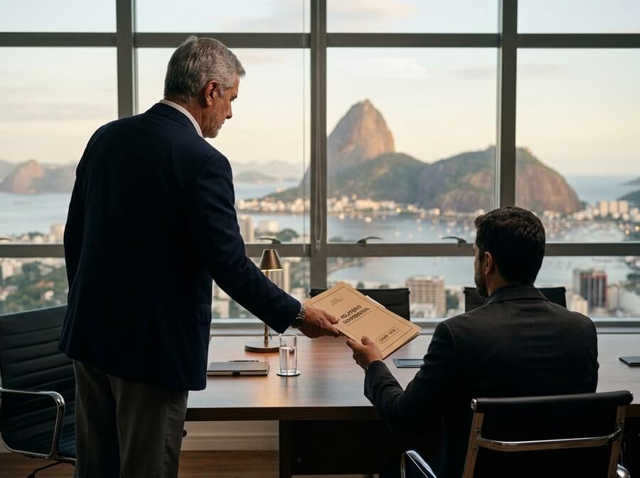 Entrega de relatório de investigação