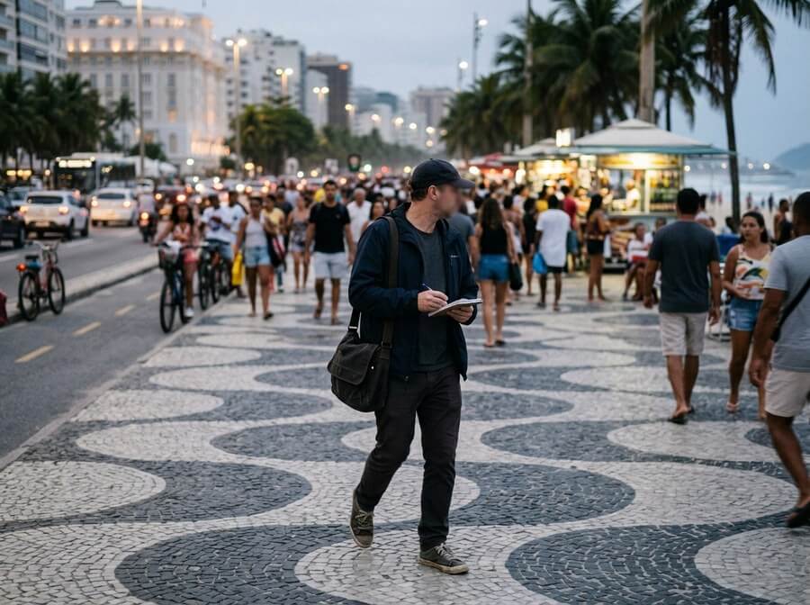 Investigador em trabalho de campo